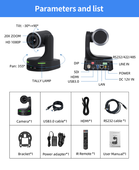 Caméra PTZ (30X) KT- HD86DBN HDKATOV